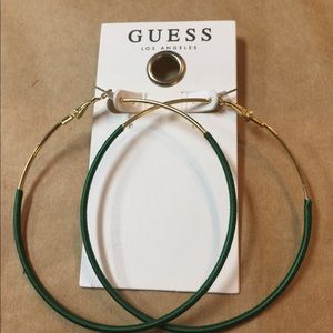Guess large hoop earrings